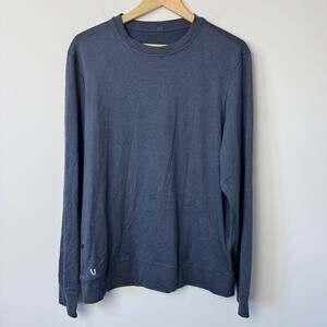 Vuori Men's Ponto Performance Crew Navy Blue Sweatshirt XL